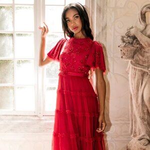 Ivy City Co Red Anastasia Dress Size 2X